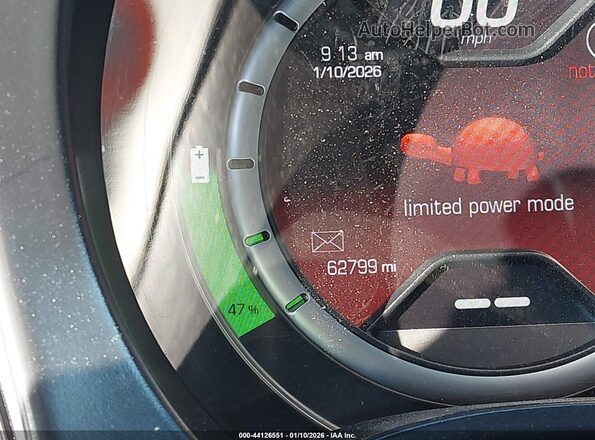3C3CFFGE7GT221984 2016 FIAT 500E Синий Вид задней части салона