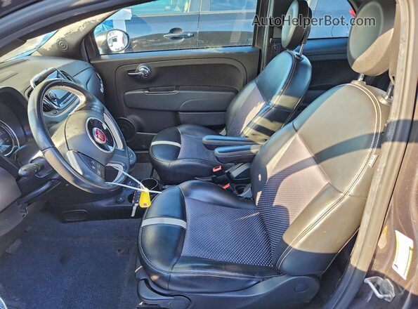 3C3CFFGE8GT155090 2016 FIAT 500 Угольный Вид салона спереди