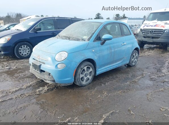 3C3CFFGE9GT221985 2016 FIAT 500E Light Blue Przód lewy