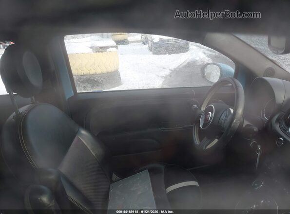 3C3CFFGE9GT221985 2016 FIAT 500E Light Blue Widok wnętrza z przodu