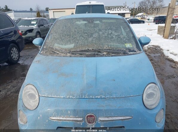 3C3CFFGE9GT221985 2016 FIAT 500E Light Blue Widok z tyłu