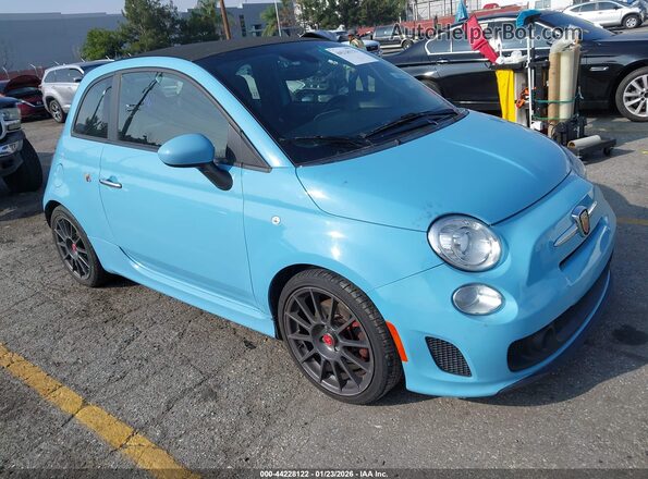 3C3CFFJH2HT659218 2017 FIAT 500C Blue Przód prawy