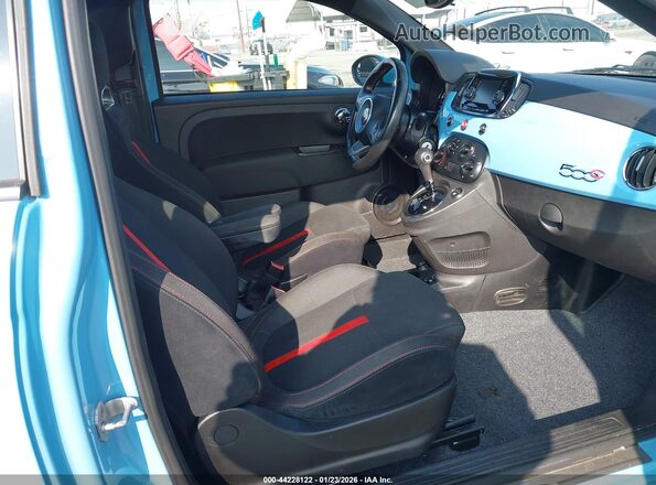 3C3CFFJH2HT659218 2017 FIAT 500C Blue Widok wnętrza z przodu