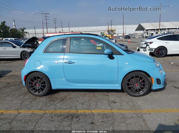 3C3CFFJH2HT659218 2017 FIAT 500C Blue Widok zestawu wskaźników