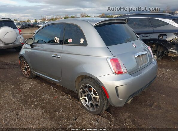 3C3CFFKH0JT504719 2018 FIAT 500 Серебряный Задняя левая четверть