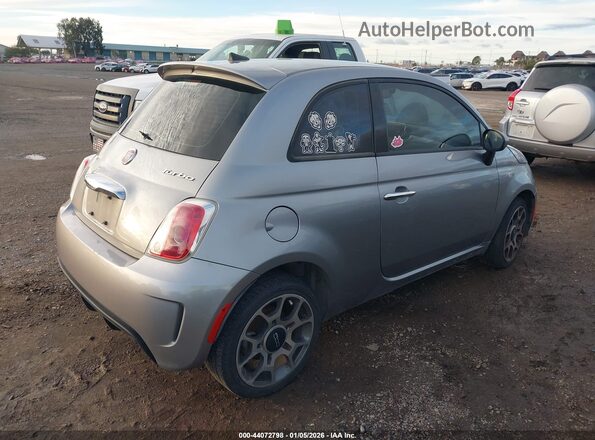 3C3CFFKH0JT504719 2018 FIAT 500 Серебряный Задняя правая четверть