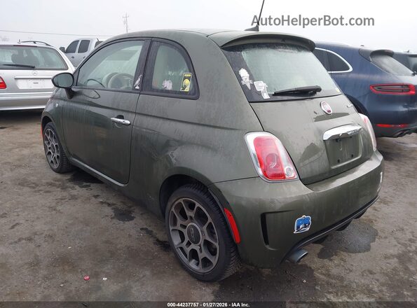 3C3CFFKH2JT471982 2018 FIAT 500 Зеленый Задняя левая четверть