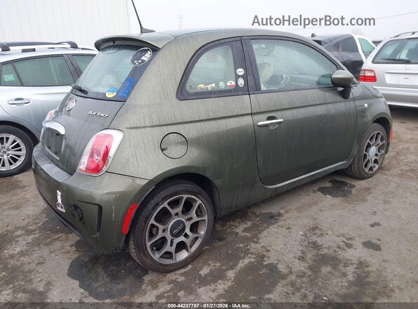 3C3CFFKH2JT471982 2018 FIAT 500 Зеленый Задняя правая четверть