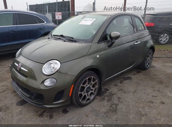 3C3CFFKH2JT471982 2018 FIAT 500 Зеленый Передняя левая четверть