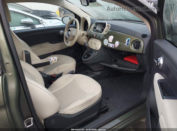 3C3CFFKH2JT471982 2018 FIAT 500 Зеленый Вид салона спереди