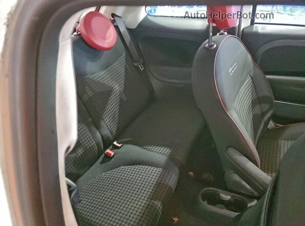 3C3CFFKH3JT255221 2018 FIAT 500 Белый Вид задних сидений