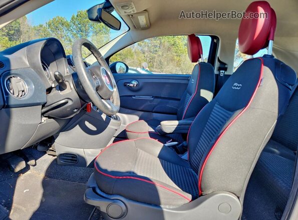3C3CFFKH5JT420797 2018 FIAT 500 Серый Вид салона спереди