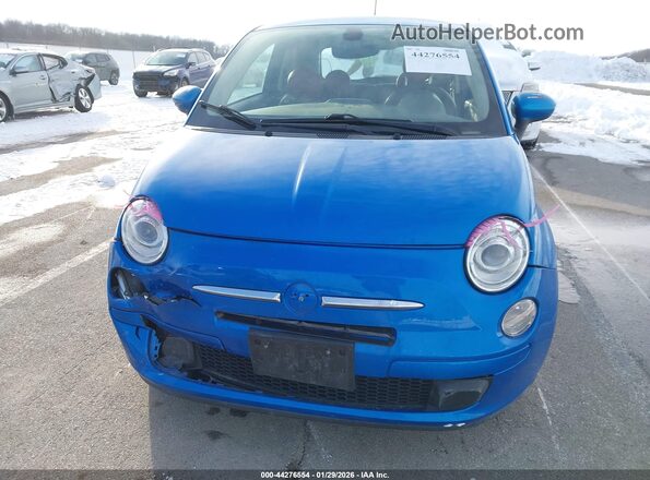 3C3CFFKR0HT580167 2017 FIAT 500 Blue Вид спереду