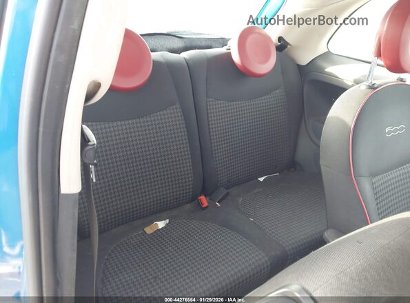 3C3CFFKR0HT580167 2017 FIAT 500 Blue Вид наклейки з VIN-кодом