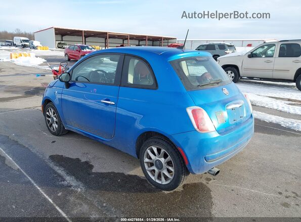 3C3CFFKR0HT580167 2017 FIAT 500 Blue Задня ліва чверть