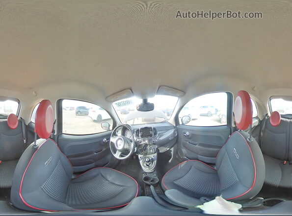 3C3CFFKR3GT144847 2016 FIAT 500 Угольный Вид наклейки с VIN-кодом