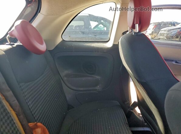 3C3CFFKR6HT530356 2017 FIAT 500 Серый Вид задних сидений
