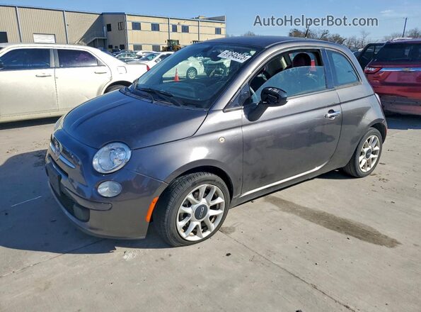 3C3CFFKR6HT530356 2017 FIAT 500 Серый Передняя левая четверть