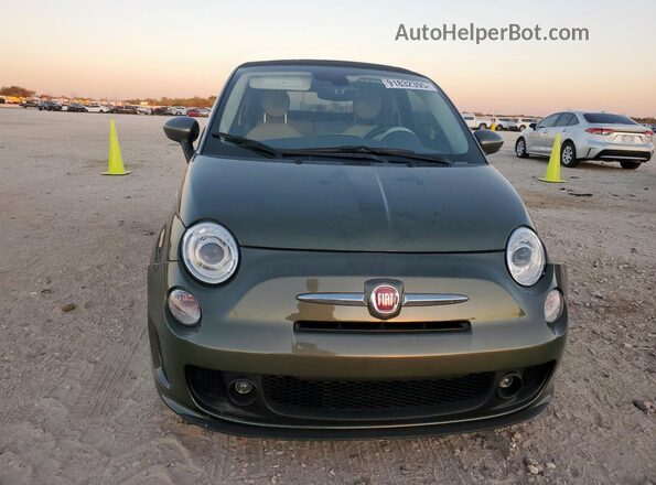 3C3CFFLH6JT377652 2018 FIAT 500 Зеленый Вид спереди