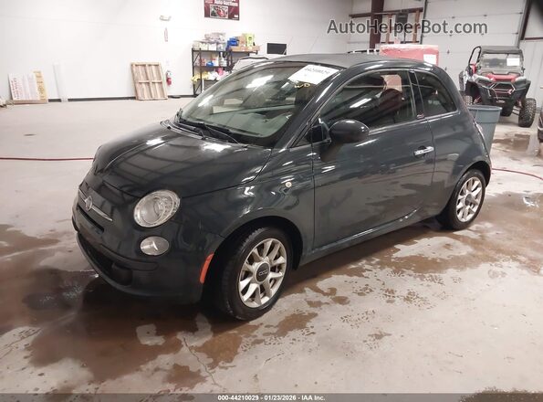 3C3CFFLR6HT569625 2017 FIAT 500C Black Передня ліва чверть