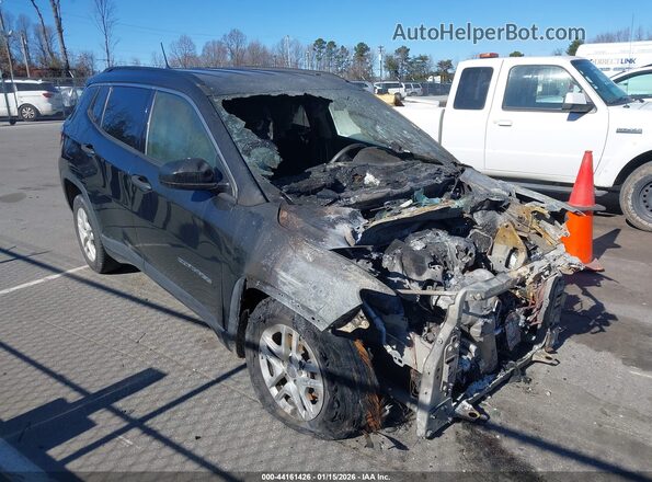 3C4NJCAB0KT615397 2019 JEEP COMPASS Черный Передняя правая четверть