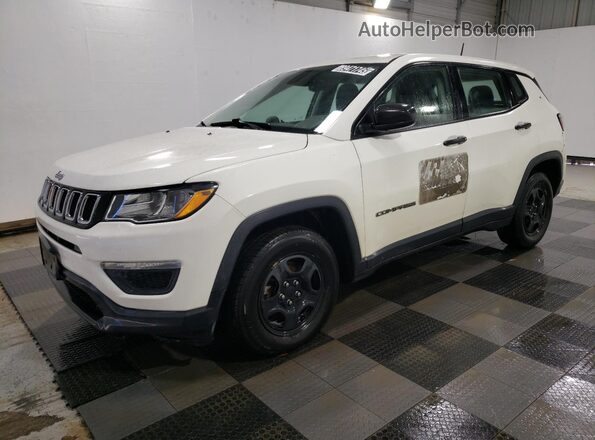 3C4NJCAB2JT136882 2018 JEEP COMPASS Белый Передняя левая четверть