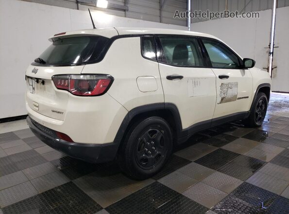 3C4NJCAB2JT136882 2018 JEEP COMPASS Белый Задняя правая четверть