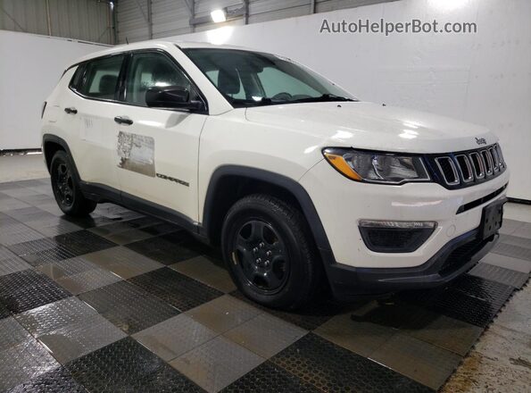 3C4NJCAB2JT136882 2018 JEEP COMPASS Белый Передняя правая четверть