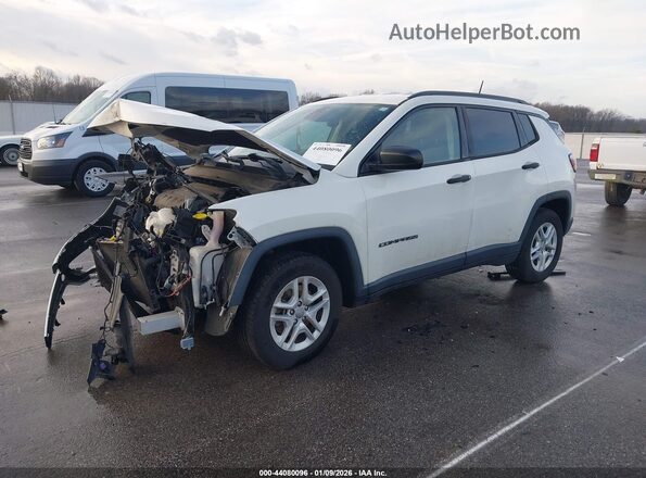 3C4NJCAB9HT652506 2017 JEEP NEW COMPASS White წინა მარცხენა ხედი სამი მეოთხედიდან