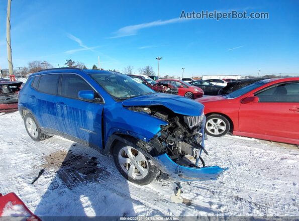 3C4NJCBB0LT253166 2020 JEEP COMPASS Синий Передняя правая четверть