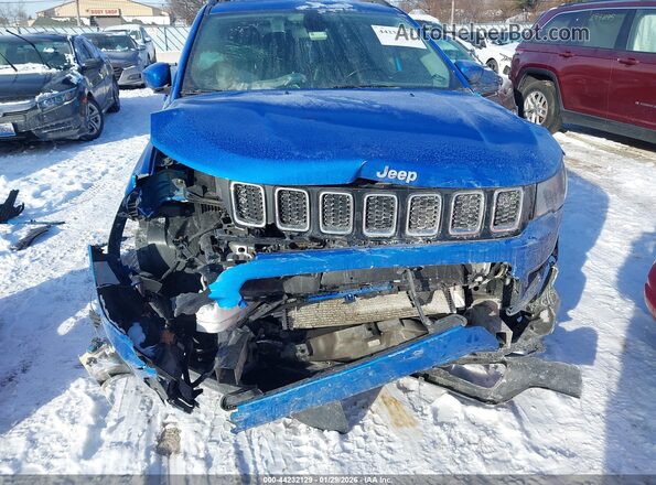 3C4NJCBB0LT253166 2020 JEEP COMPASS Синий Вид спереди