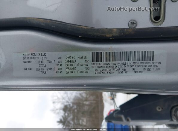 3C4NJDBB0KT703287 2019 JEEP COMPASS Silver Widok komory silnika