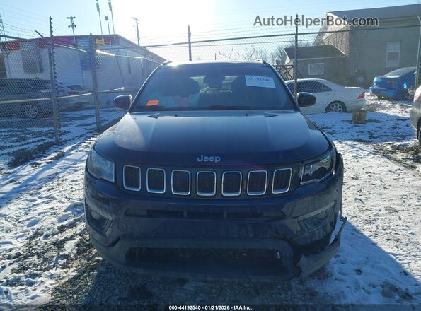 3C4NJDBBXJT107585 2018 JEEP COMPASS Dark Blue Вид щитка приборов