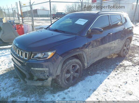 3C4NJDBBXJT107585 2018 JEEP COMPASS Dark Blue Передняя левая четверть