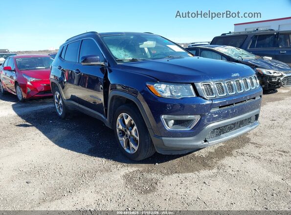 3C4NJDCB1KT638352 2019 JEEP COMPASS Blue Przód prawy