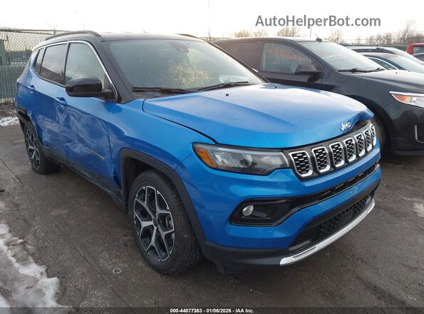 3C4NJDCN5ST530276 2025 JEEP COMPASS Синий Передняя правая четверть