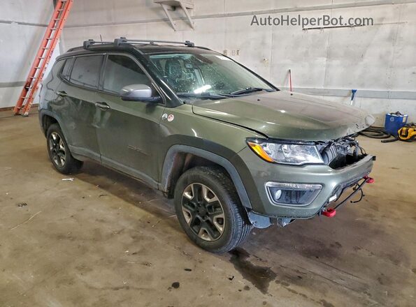 3C4NJDDB0HT597574 2017 JEEP COMPASS Зеленый Передняя правая четверть