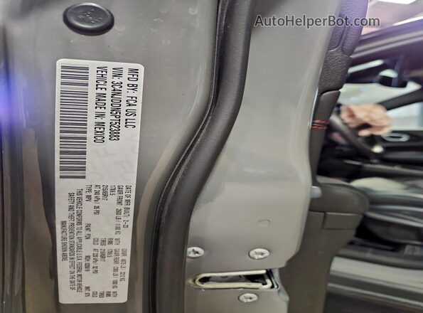 3C4NJDDN5PT523883 2023 JEEP COMPASS Gray Widok naklejki z numerem VIN