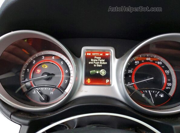 3C4PDCAB3HT638360 2017 DODGE JOURNEY Black Instrument cluster view