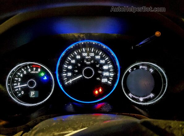 3CZRU6H50JM107203 2018 HONDA HR-V Черный Вид щитка приборов