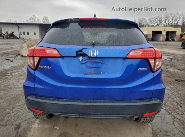 3CZRU6H51JM700973 2018 HONDA HR-V Синий Вид сзади
