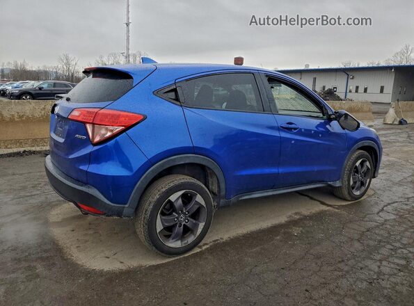 3CZRU6H51JM700973 2018 HONDA HR-V Синий Задняя правая четверть