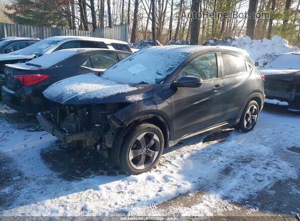 3CZRU6H51JM730555 2018 HONDA HR-V Черный Передняя левая четверть