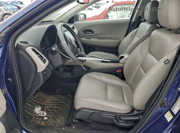 3CZRU6H75GM734733 2016 HONDA HR-V Синий Вид салона спереди