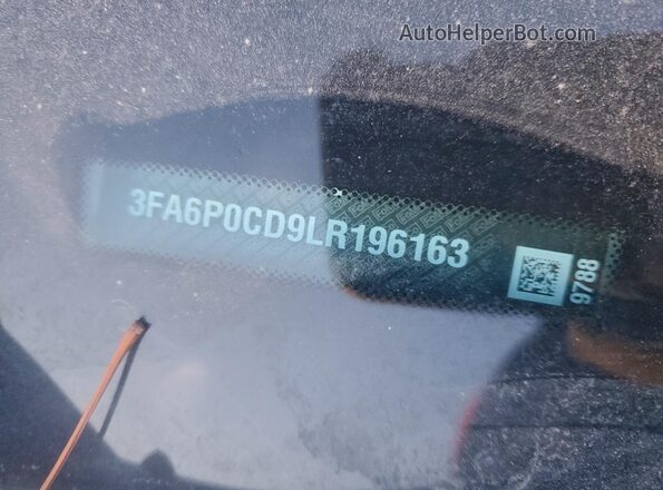 3FA6P0CD9LR196163 2020 FORD FUSION Серебряный Вид подкапотного пространства
