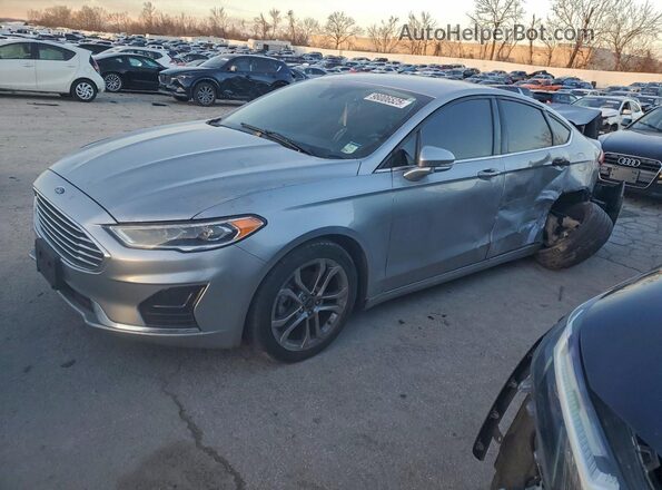 3FA6P0CD9LR196163 2020 FORD FUSION Серебряный Передняя левая четверть