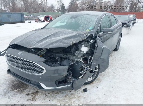 3FA6P0D95LR146662 2020 FORD FUSION Серый Вид спереди