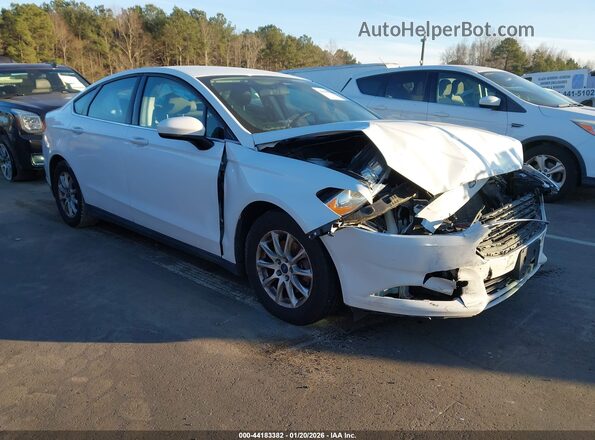 3FA6P0G70GR163708 2016 FORD FUSION Белый Передняя правая четверть