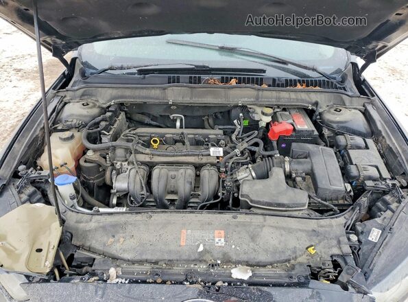 3FA6P0H77GR121907 2016 FORD FUSION Черный Вид задней части салона