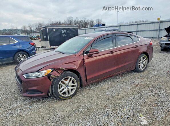 3FA6P0HDXGR243229 2016 FORD FUSION Бордовый Передняя левая четверть